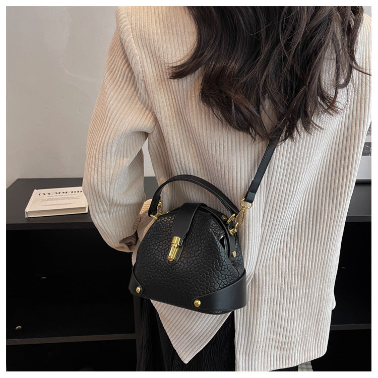 Women's Pebbled Leather Mini Tote Bag - Versatile Crossbody & Shoulder Bag | Minimalist Luxury Design