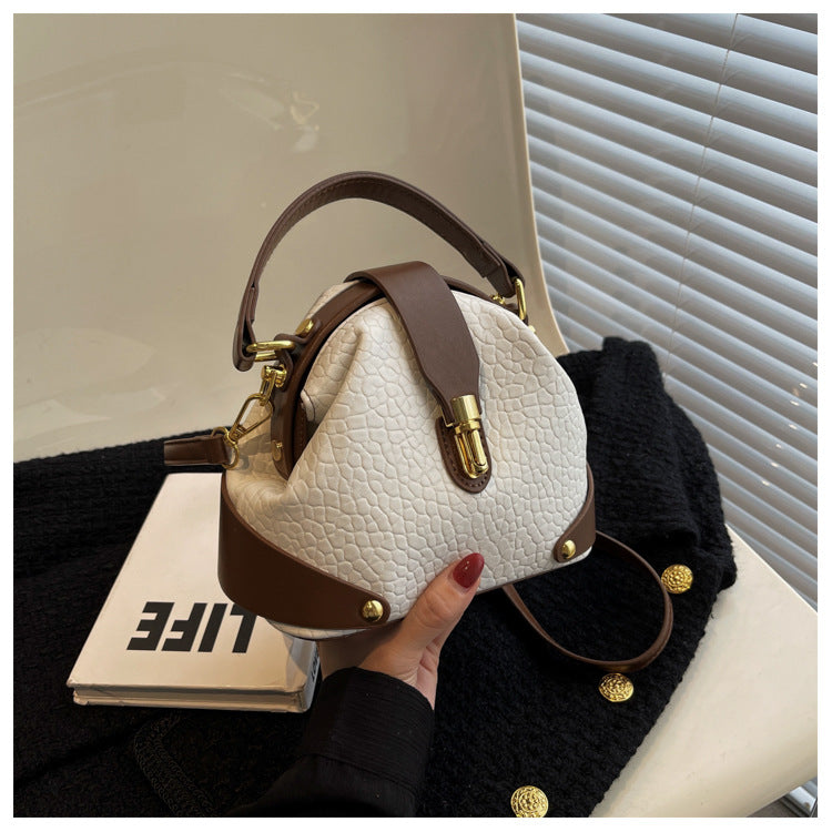 Women's Pebbled Leather Mini Tote Bag - Versatile Crossbody & Shoulder Bag | Minimalist Luxury Design