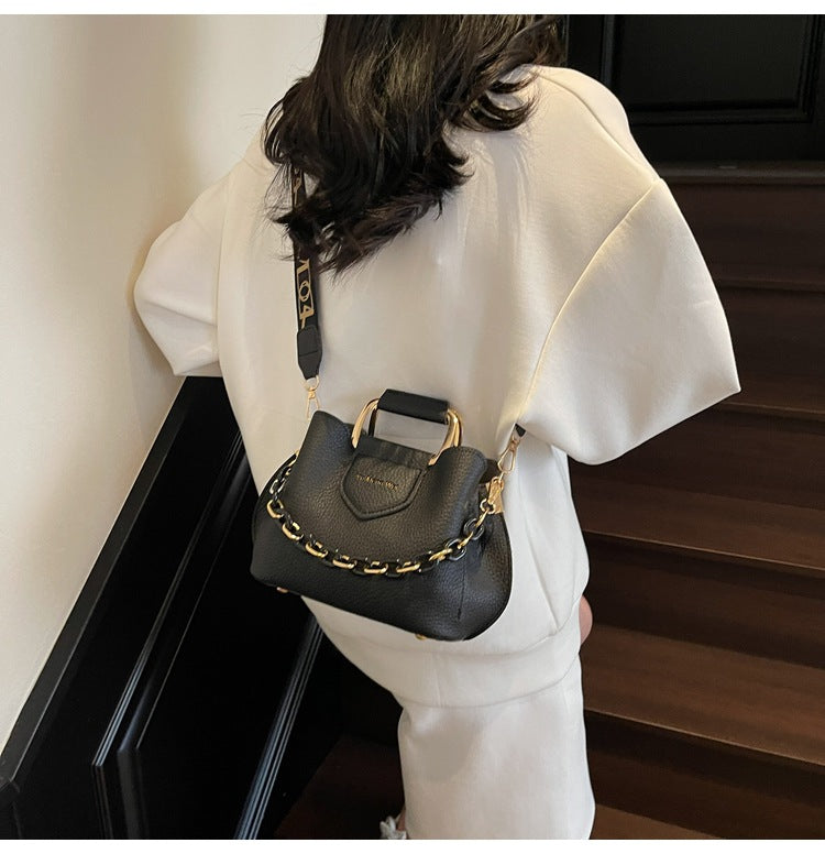 Women's Fashion Tote Bag - Convertible Shoulder to Crossbody Purse with Detachable Chain Strap, Minimalist PU Leather Commuter Handbag