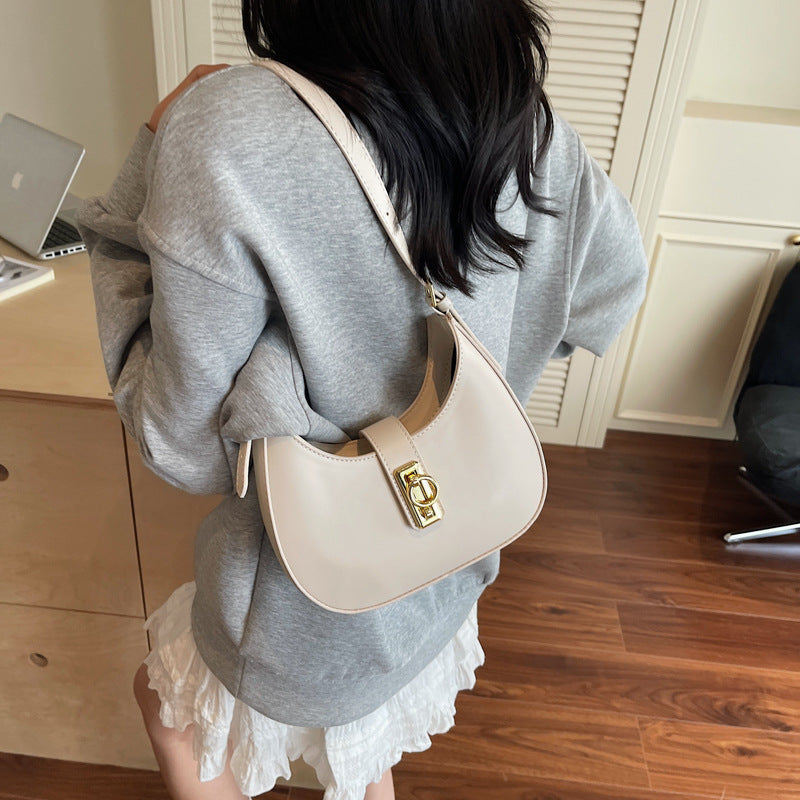 Women's Crescent Sculpt Shoulder Bag - Indie-Design Underarm Bag | Refined & Viral-Worthy