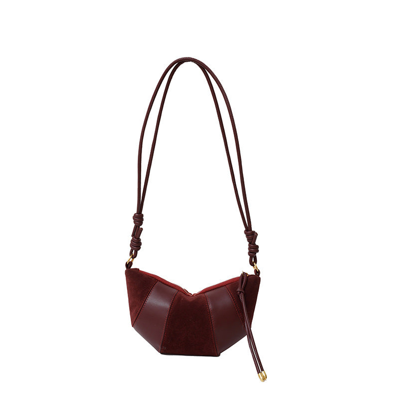 Women's Puff Luxe Dual-Texture Hobo - Vegan Leather & Sueded Matte Crossbody - Retro Curated Silhouette