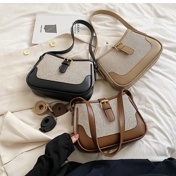 Women's Wander Canvas Crossbody - Artisan-Textured Convertible Shoulder Bag for Effortless Days