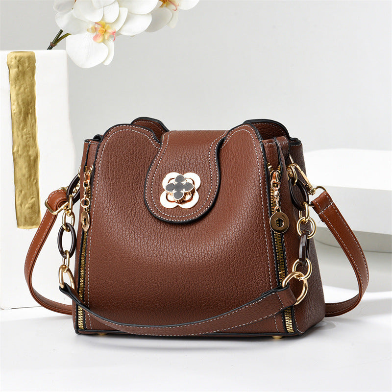 Women's Minimalist Convertible Purse - Sleek Shoulder & Crossbody Bag with Top Handle, Quiet Luxury Small Handbag for Everyday Chic