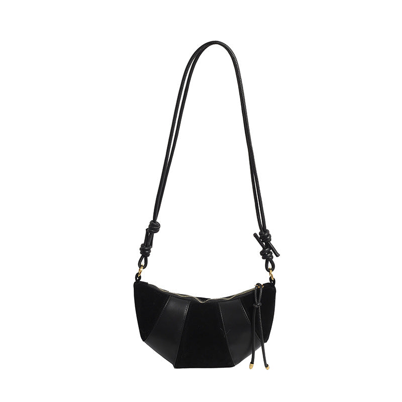Women's Puff Luxe Dual-Texture Hobo - Vegan Leather & Sueded Matte Crossbody - Retro Curated Silhouette