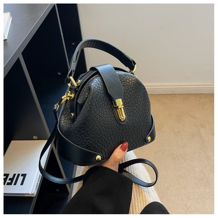 Women's Pebbled Leather Mini Tote Bag - Versatile Crossbody & Shoulder Bag | Minimalist Luxury Design
