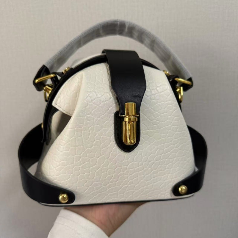 Women's Pebbled Leather Mini Tote Bag - Versatile Crossbody & Shoulder Bag | Minimalist Luxury Design