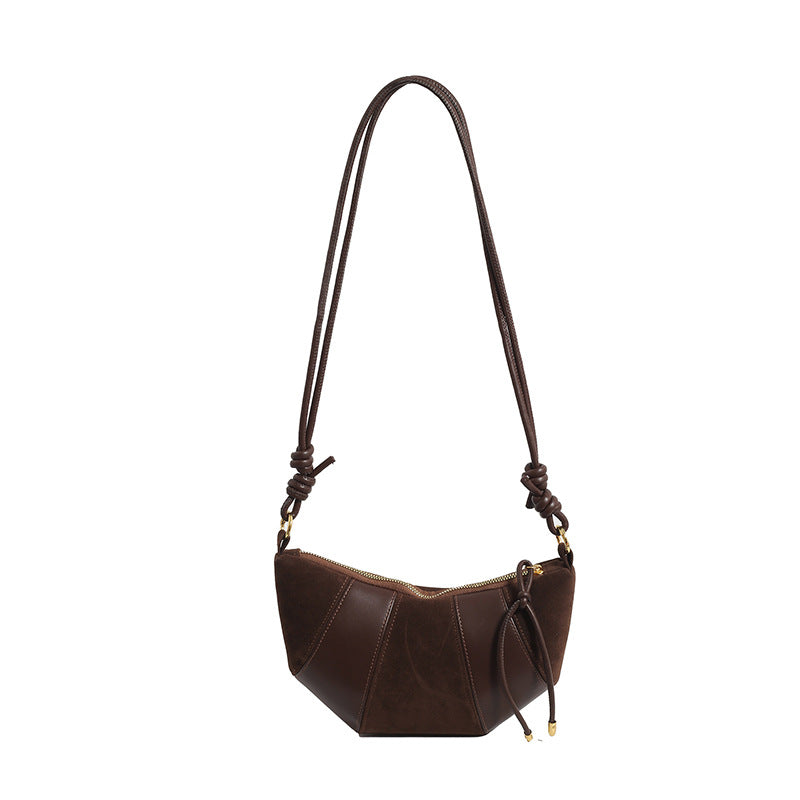 Women's Puff Luxe Dual-Texture Hobo - Vegan Leather & Sueded Matte Crossbody - Retro Curated Silhouette
