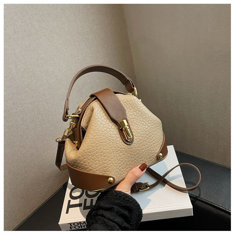 Women's Pebbled Leather Mini Tote Bag - Versatile Crossbody & Shoulder Bag | Minimalist Luxury Design